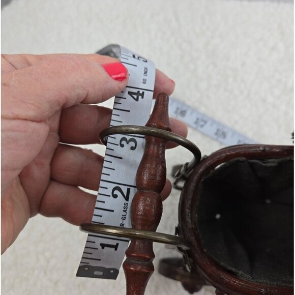 VTG Antique Miniature Baby Stroller Pram 8" High Victorian Gothic Decor Carriage - Picture 15 of 16